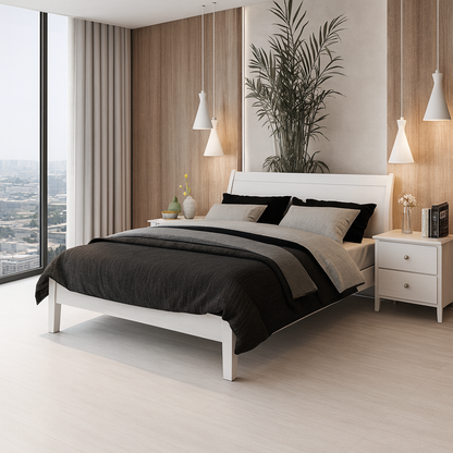 King Single Martha (AUSSIE MADE) Bed Frame - White