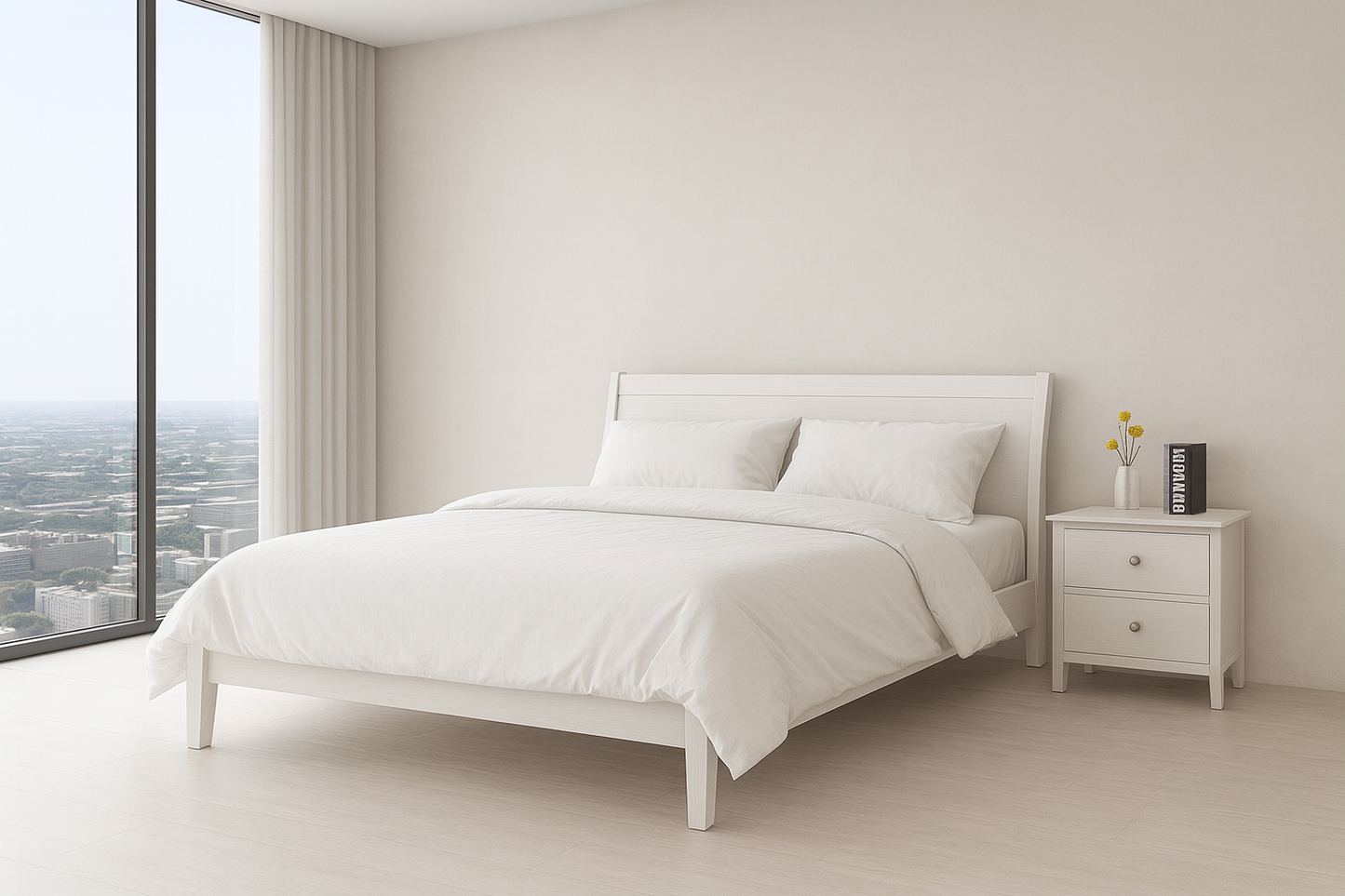 King Single Martha (AUSSIE MADE) Bed Frame - White