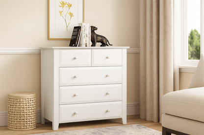 Endless (AUSSIE MADE) 5 Drawer Tallboy - 1000(H) X 820(W) - Assorted Stained Colours