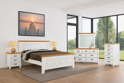 DOUBLE SYDNEYSIDE (AUSSIE MADE) BED - TWO TONE - ASSORTED PAINTED COLOURS