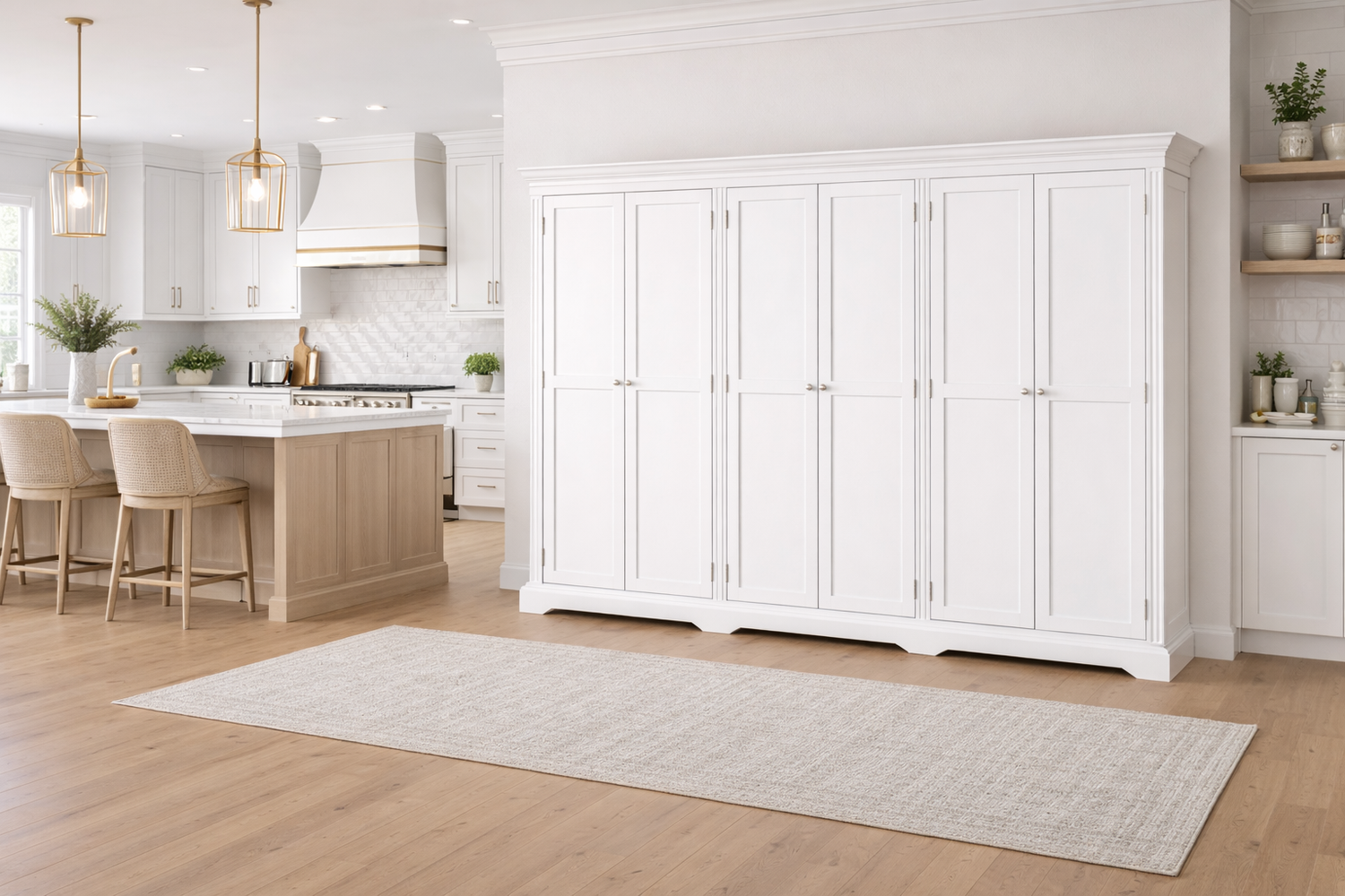 Torridge (AUSSIE MADE) 6 Door Pantry Collection - (4 SECTION) - Assorted Painted / Stained Colours