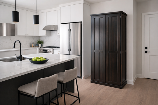 Urban (AUSSIE MADE) 2 Door Flat Top Pantry Collection - Assorted Stained Colours