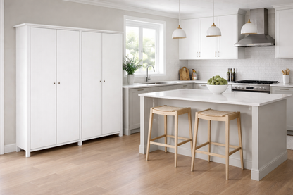 Belleville (AUSSIE MADE) 4 Door Pantry (2 SECTIONS) Pigeon Paired Collection - Assorted Painted Colours