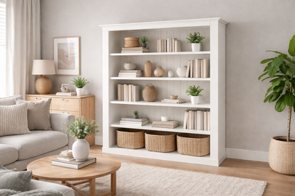 Retro (AUSSIE MADE) Standard Highline With 70mm Facing Bookcase Collection - Assorted Painted Colours
