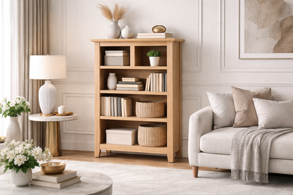 Principle (AUSSIE MADE) Lowline Bookcase Collection - Assorted Stained Colours