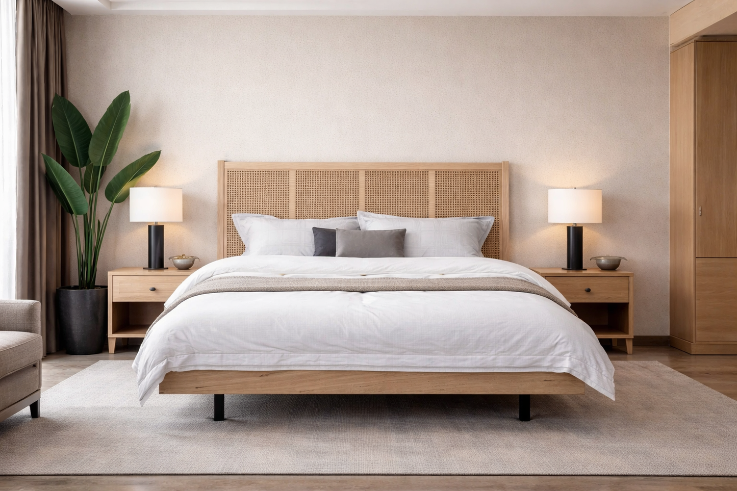 King Braun Rattan (AUSSIE MADE) Floating Bed - Messmate