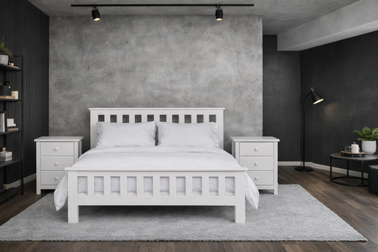 Cronulla Double Or Queen (AUSSIE MADE) 5 Piece (DRESSER) Bedroom Suite With Federation Casegoods - Assorted Painted Colours