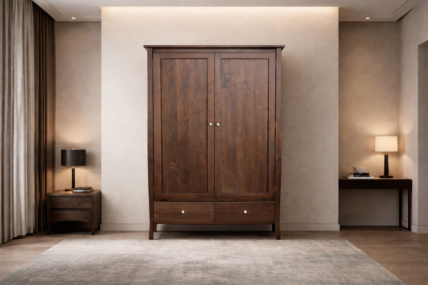 Monteray (AUSSIE MADE) 2 Door / 2 Drawer Wardrobe Collection - Assorted Stained Colours