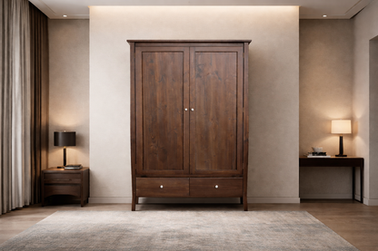 Monteray (AUSSIE MADE) 2 Door / 2 Drawer Wardrobe Collection - Assorted Stained Colours