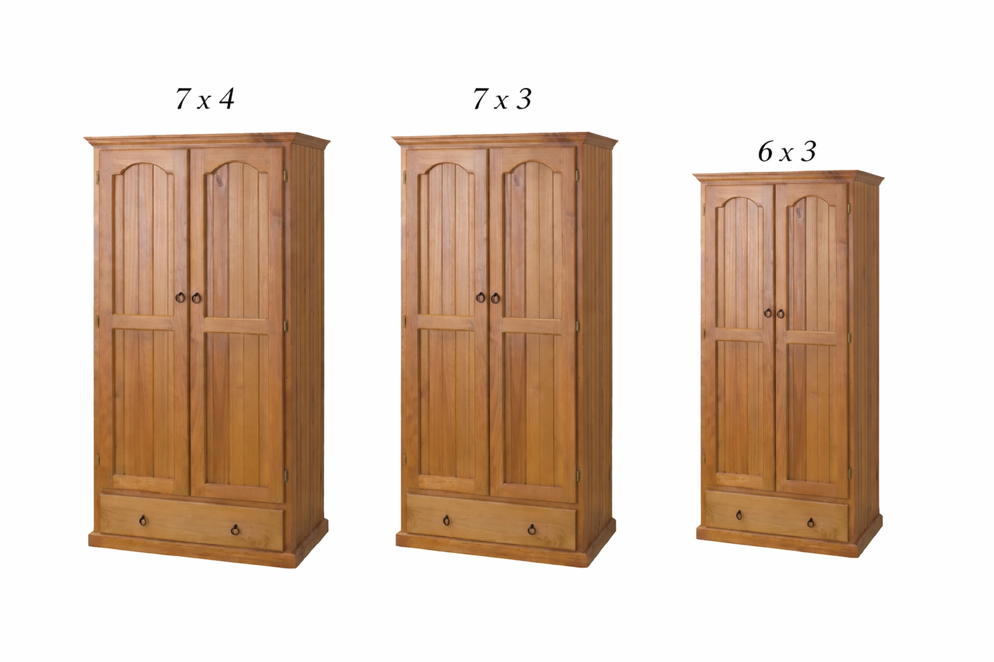 Clio (AUSSIE MADE) 2 Door / 1 Blanket (DEEP) Drawer Wardrobe Collection - Assorted Stained Colours