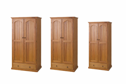 Clio (AUSSIE MADE) 2 Door / 1 Blanket (DEEP) Drawer Wardrobe Collection - Assorted Stained Colours