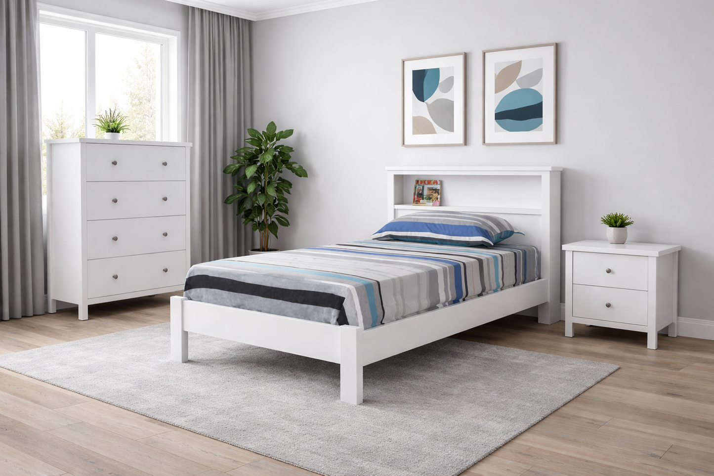 King Florentina (AUSSIE MADE) Bed - Assorted Painted Colours