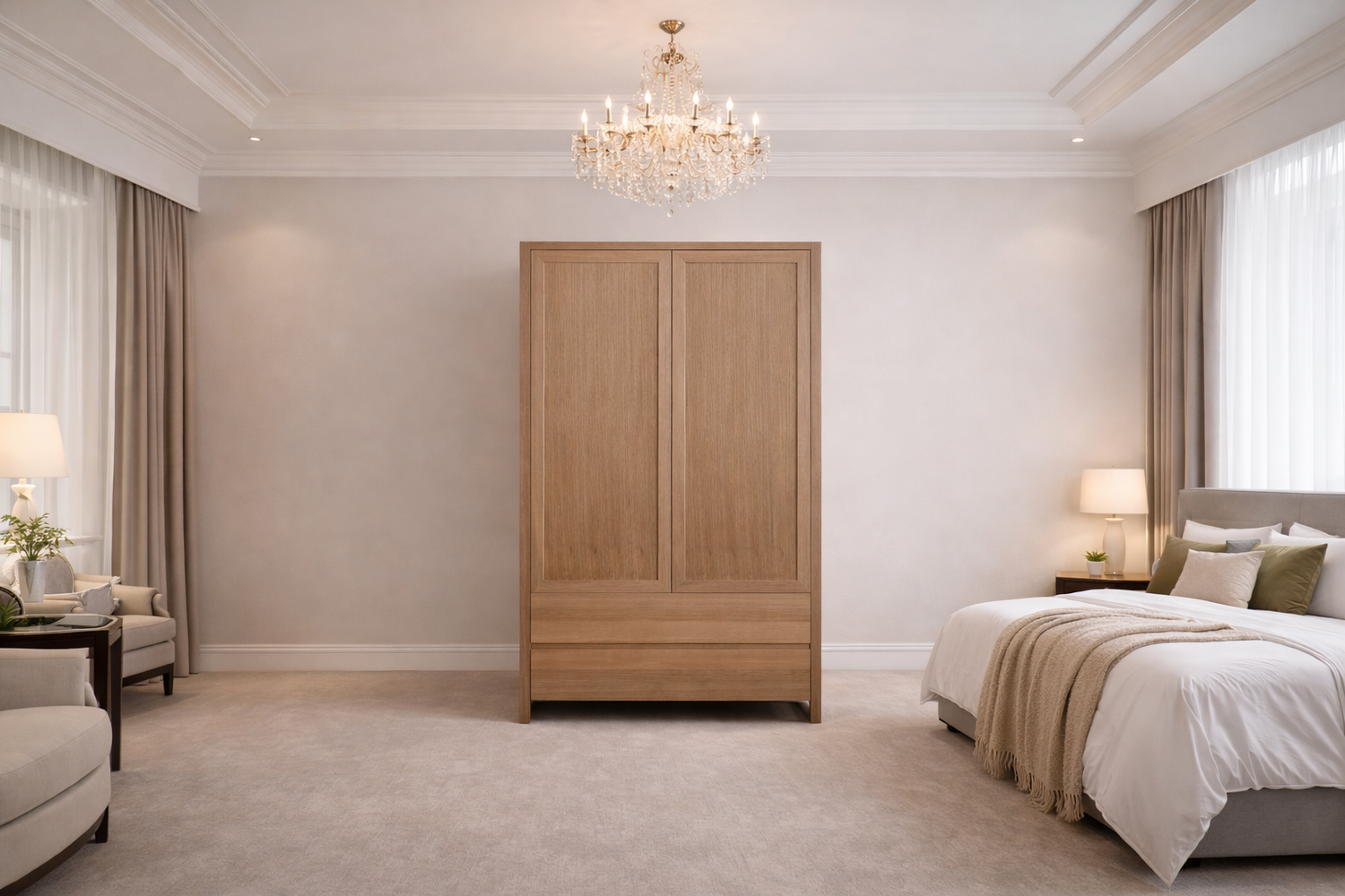 Elisa-marie (AUSSIE MADE) Wardrobe Collection - Tassie Oak Combination - Assorted Stained Colours