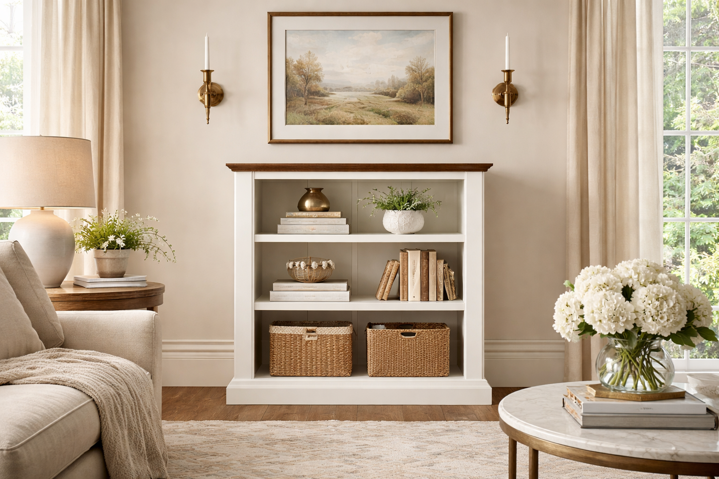 Colonial (AUSSIE MADE) Lowline Bookcase Collection - Assorted Painted Colours