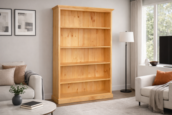 Mudgee (AUSSIE MADE) Skinnyline Bookcase With 40mm Facings Collection - Assorted Stained Colours