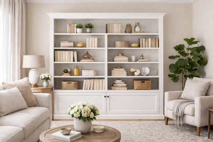 Bayside (AUSSIE MADE) 2 Door Highline Bookcase Collection - Assorted Painted Colours