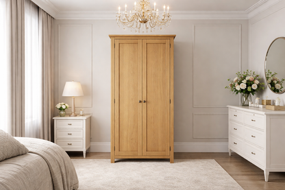 Eminence (AUSSIE MADE) All Hanging Wardrobe Collection - Tassie Oak Combination - Assorted Stained Colours