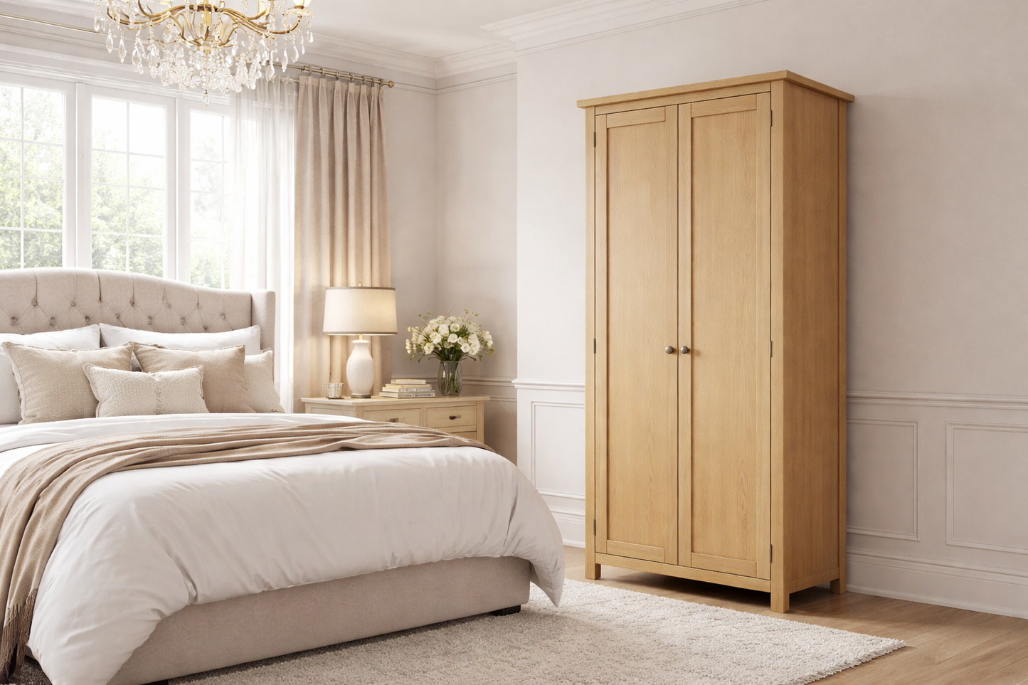 Eminence (AUSSIE MADE) All Hanging Wardrobe Collection - Tassie Oak Combination - Assorted Stained Colours