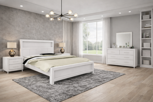 Carnival (AUSSIE MADE) King 3 Piece (BEDSIDE) Bedroom Suite With Bookend Bed - Tassie Oak Combination - Assorted Colours