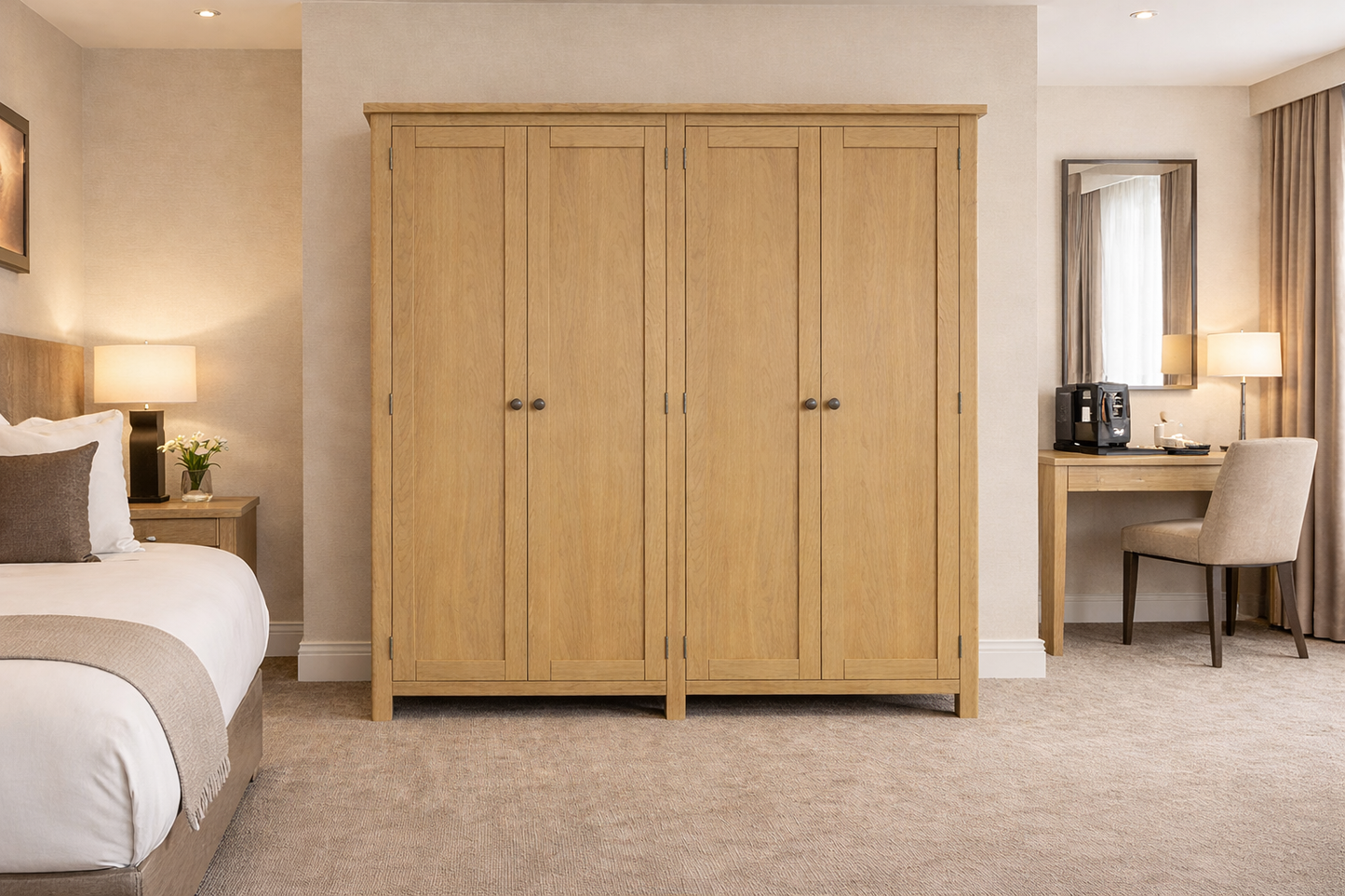 Eminence (AUSSIE MADE) Large All Hanging Wardrobe Collection - Tassie Oak Combination - Assorted Colours