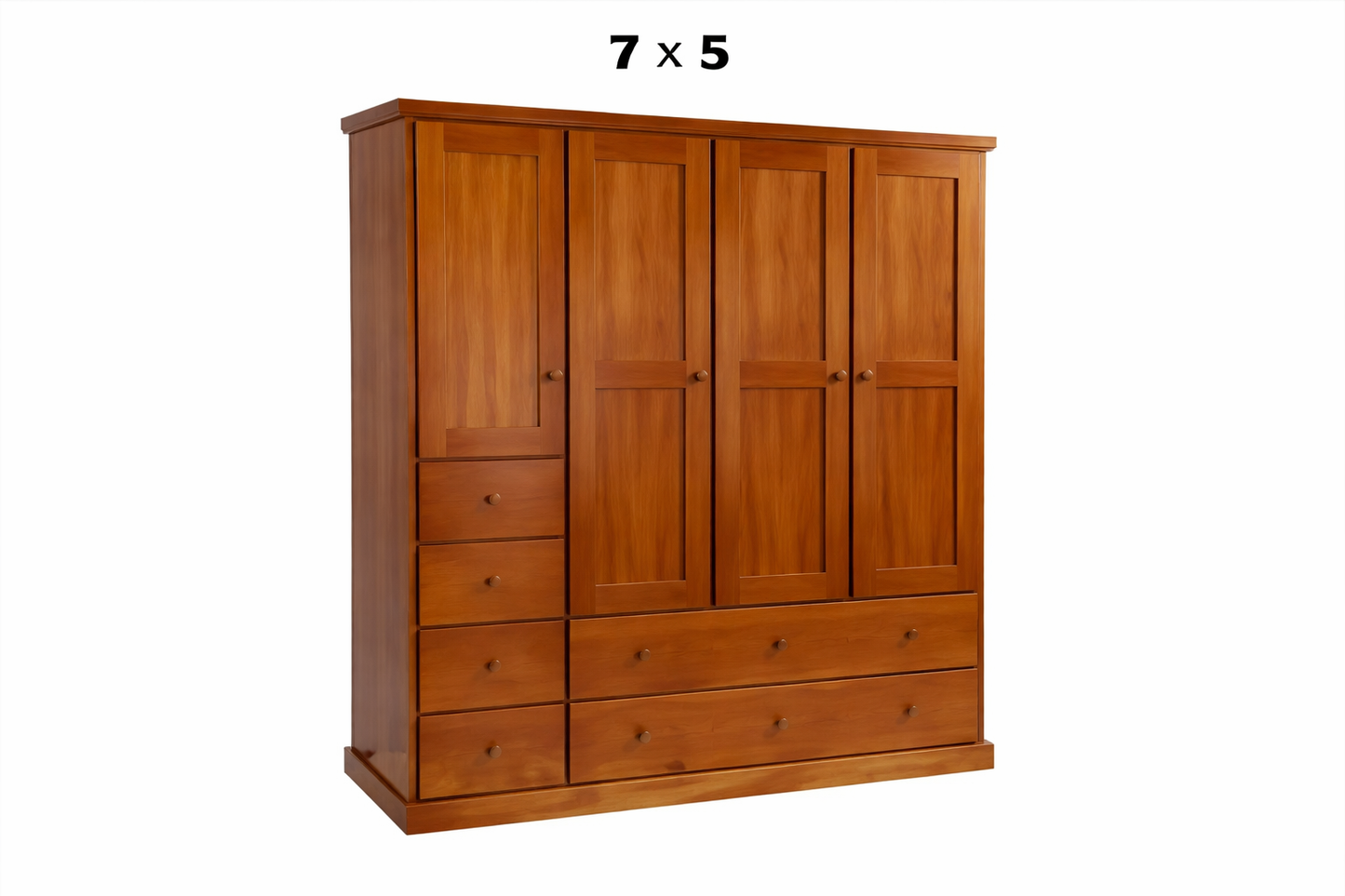 Urban (AUSSIE MADE) Flat Top 3 Door / 6 Drawer Wardrobe Collection - Assorted Stained Colours