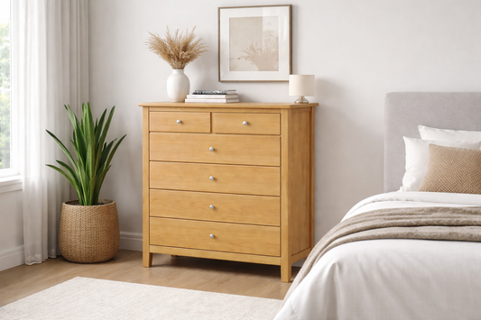 Gladstine (AUSSIE MADE) 6 Drawer Tallboy - Assorted Colours