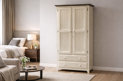 Manilla (AUSSIE MADE) 2 Door / 2 Drawer Flush Wardrobe Collection - Assorted Painted Colours