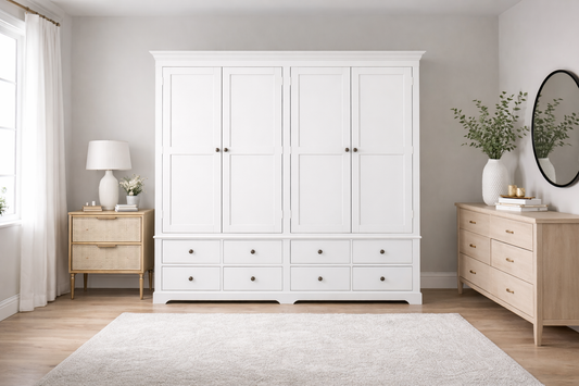 Torridge (AUSSIE MADE) 4 Door / 8 Drawer Wardrobe Collection - Assorted Painted Colours