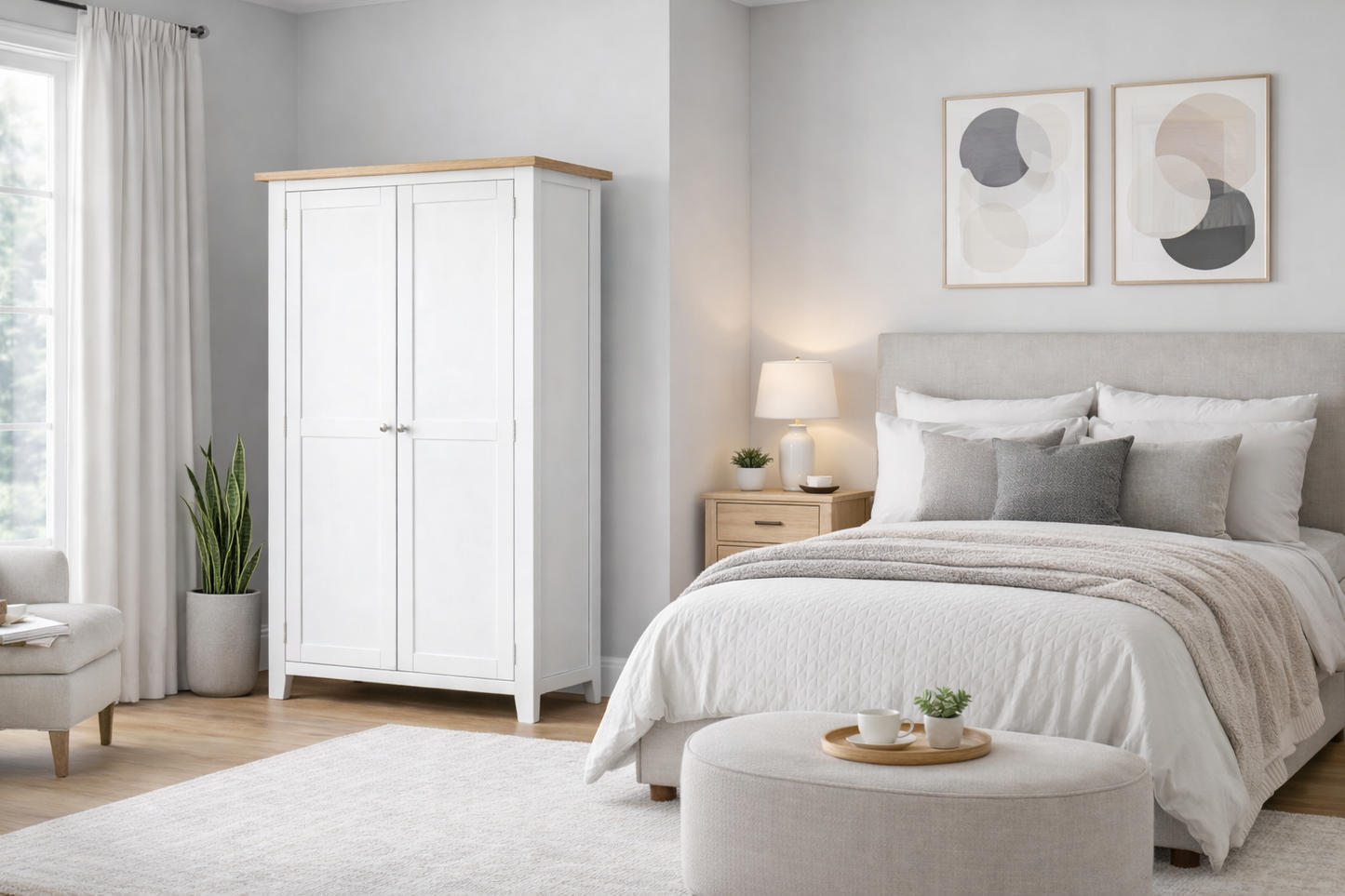 Spencer (AUSSIE MADE) All Hanging Wardrobe With Hat Rack Collection - Assorted Painted Colours