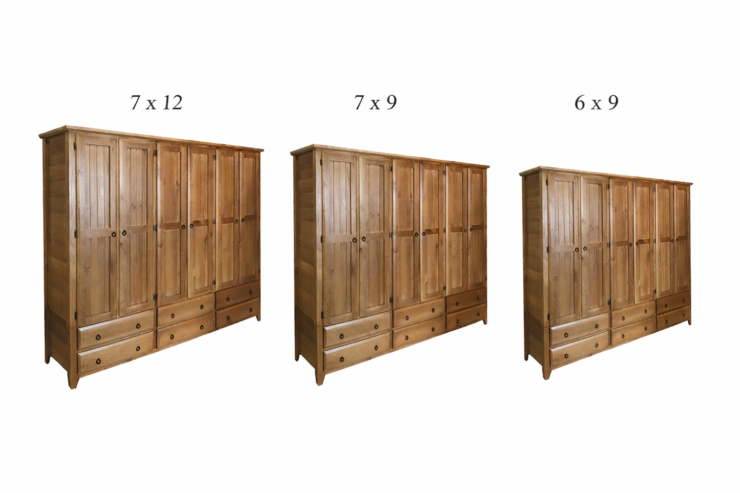 Manilla (AUSSIE MADE) 6 Door / 6 Drawer Wardrobe Collection - Assorted Stained Colours