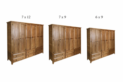 Manilla (AUSSIE MADE) 6 Door / 6 Drawer Wardrobe Collection - Assorted Stained Colours