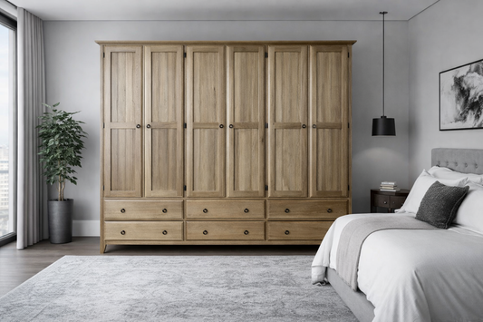 Manilla (AUSSIE MADE) 6 Door / 6 Drawer Wardrobe Collection - Assorted Stained Colours