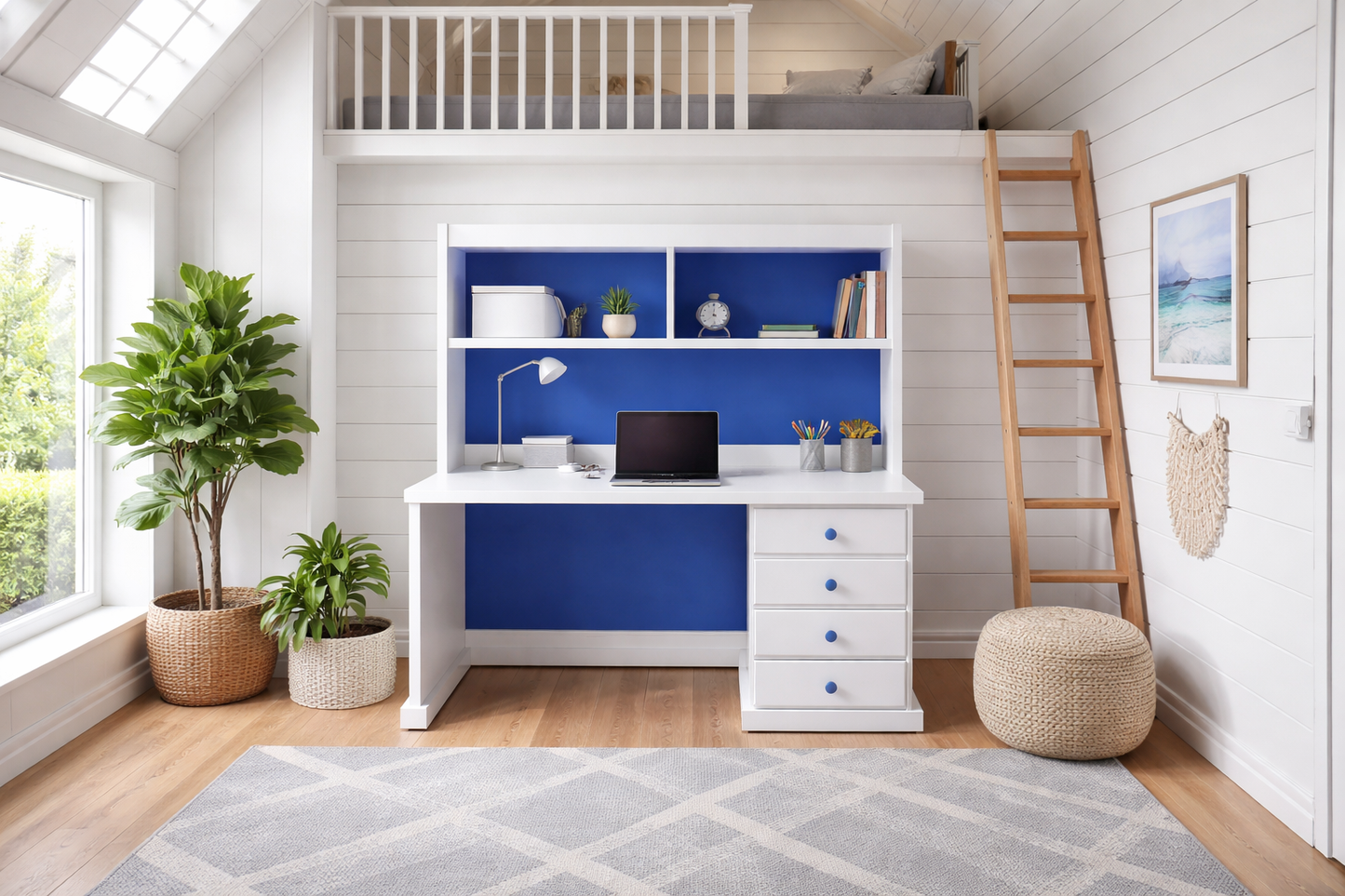 Federation Desk Only (HUTCH NOT INCLUDED) -1200(W) X 600(D) - With Standard Wooden Knobs (NOT AS PICTURED) - Priced In Assorted Colours (VIC ASH AND PINE OPTIONS ALSO AVAILABLE - PRICE ON APPLICATION) - Customisation Available