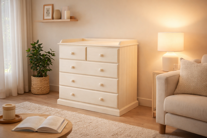 Baby Change (AUSSIE MADE) Table 5 Drawers - 910(H) X 900(W) - Assorted Painted Colours