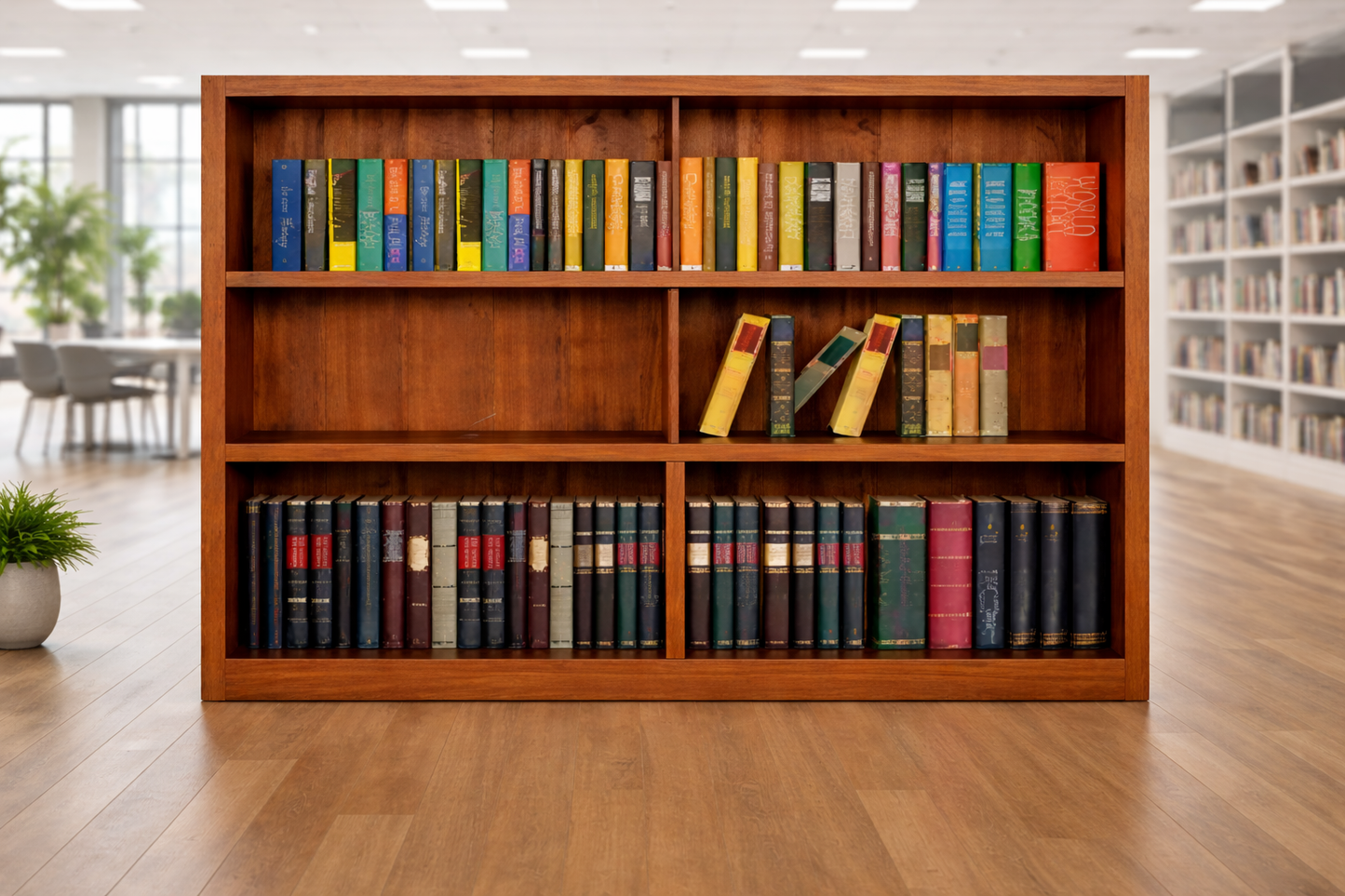 Sussie (AUSSIE MADE) Lowline Bookcase Collection - Assorted Stained Colours