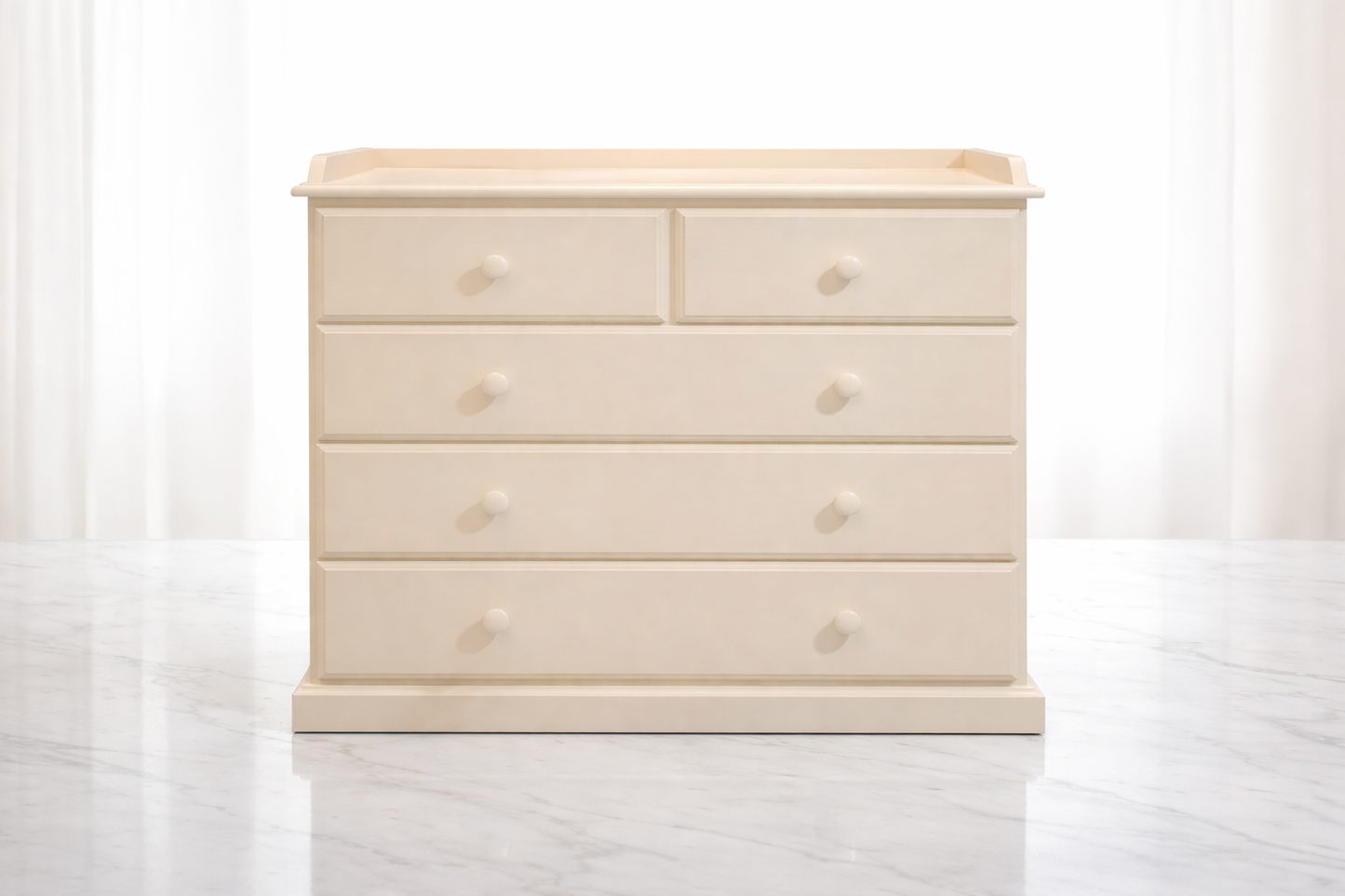 Baby Change (AUSSIE MADE) Table 5 Drawers - 910(H) X 900(W) - Assorted Painted Colours