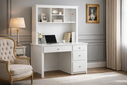 Empress (AUSSIE MADE) Desk With Hutch (REVERSIBLE) Collection - Assorted Painted Colours