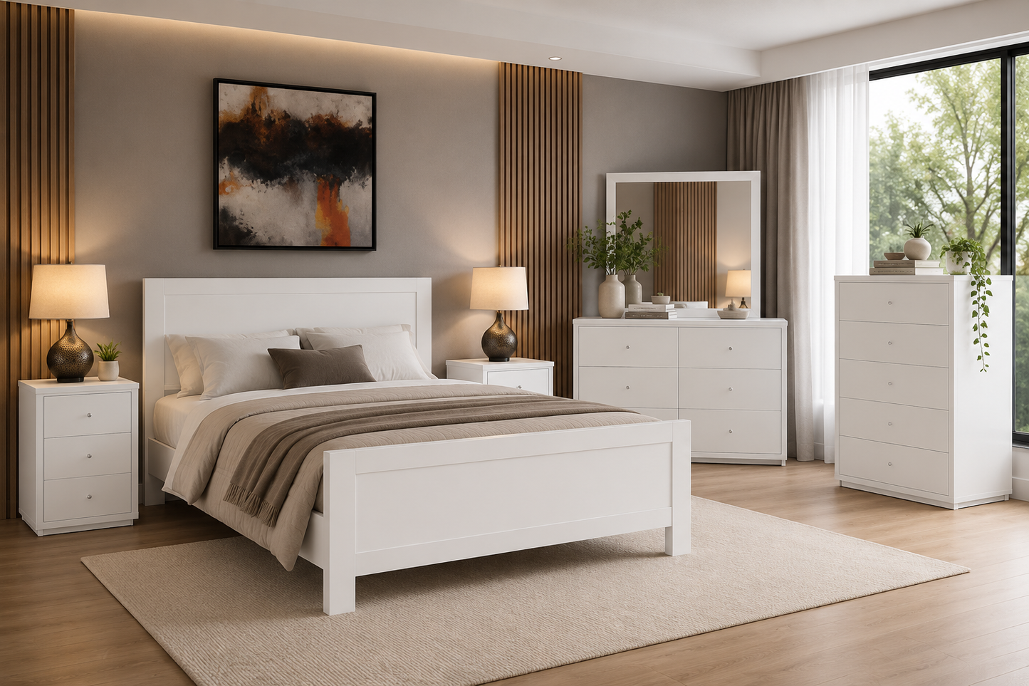 King Single Retro (AUSSIE MADE) Bed - Assorted Timber Colour Stains (NOT AS PICTURED)