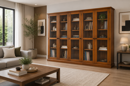 Noosa (AUSSIE MADE) 6 Door Library Unit Collection - Assorted Stained Colours