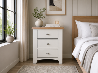 Emmett (AUSSIE MADE) Bedside Table With Manilla Leg Collection - Assorted Stained / Painted Colours