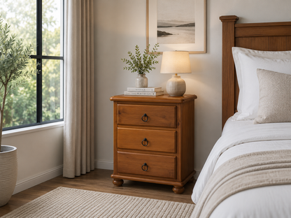 Rose (AUSSIE MADE) Bedside Table Collection - Assorted Stained Colours