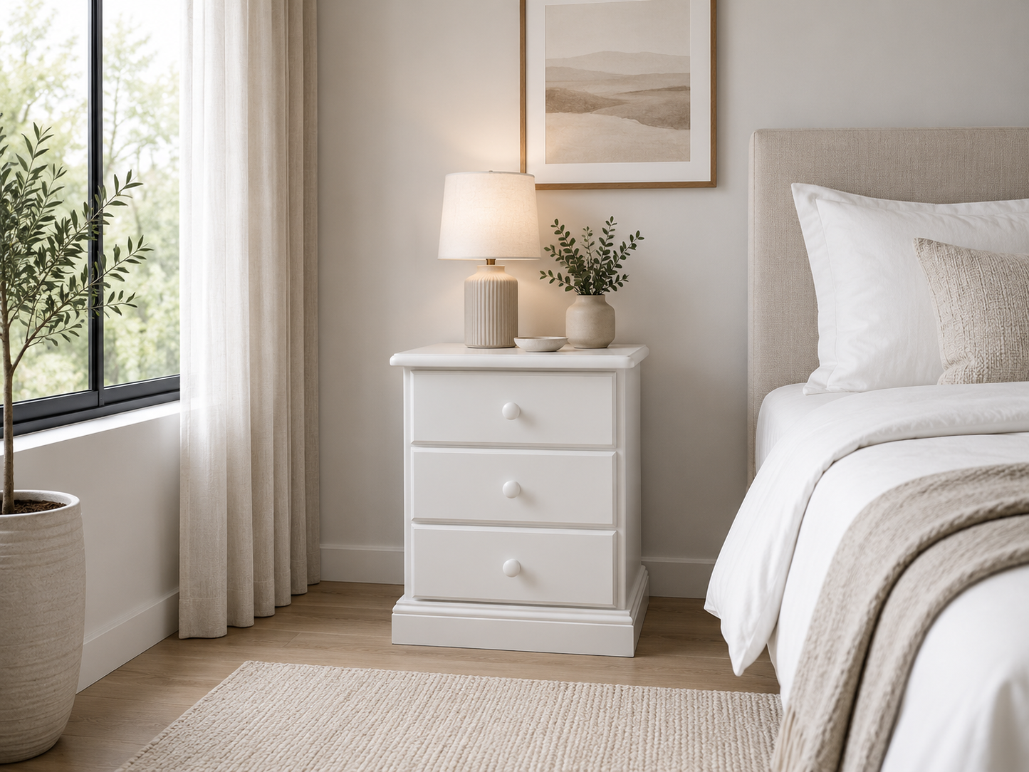 Sierra (AUSSIE MADE) Bedside Table Collection - Assorted Painted Colours