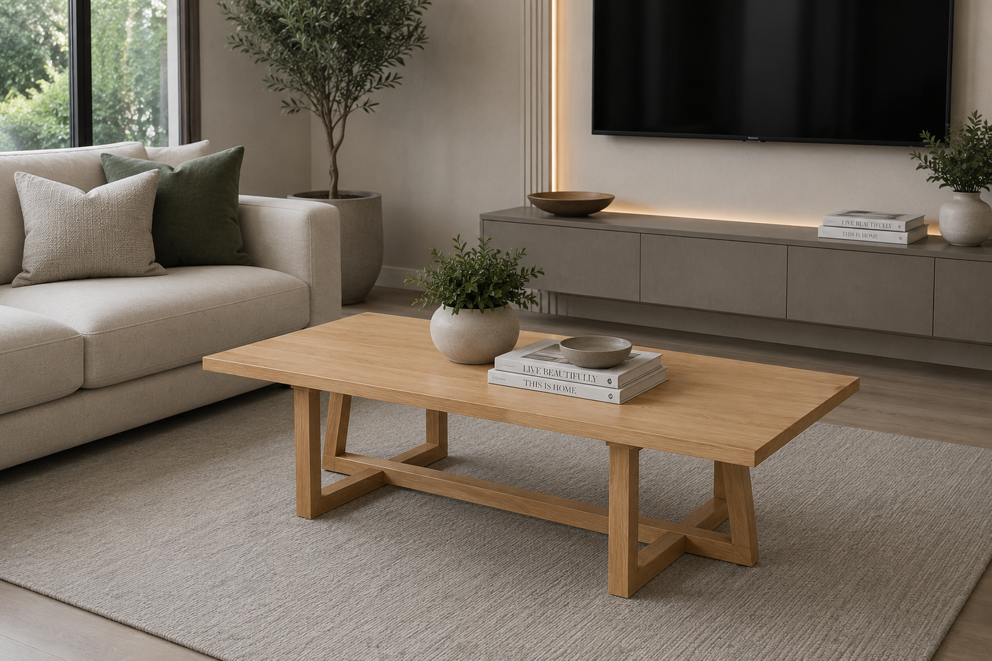 Dante (AUSSIE MADE) Coffee Table Collection - Tassie Oak Combination - Assorted Stained Colours
