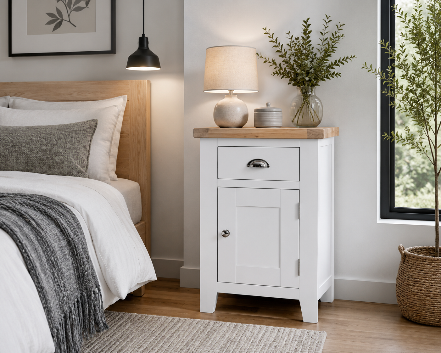 Arbetta (AUSSIE MADE) Small Bedside Table Collection - Assorted Painted / Stained Colours