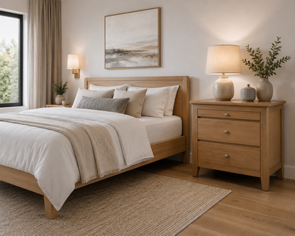Gladstone (AUSSIE MADE) Bedside Table Collection - Tassie Oak Combination - Assorted Stained Colours