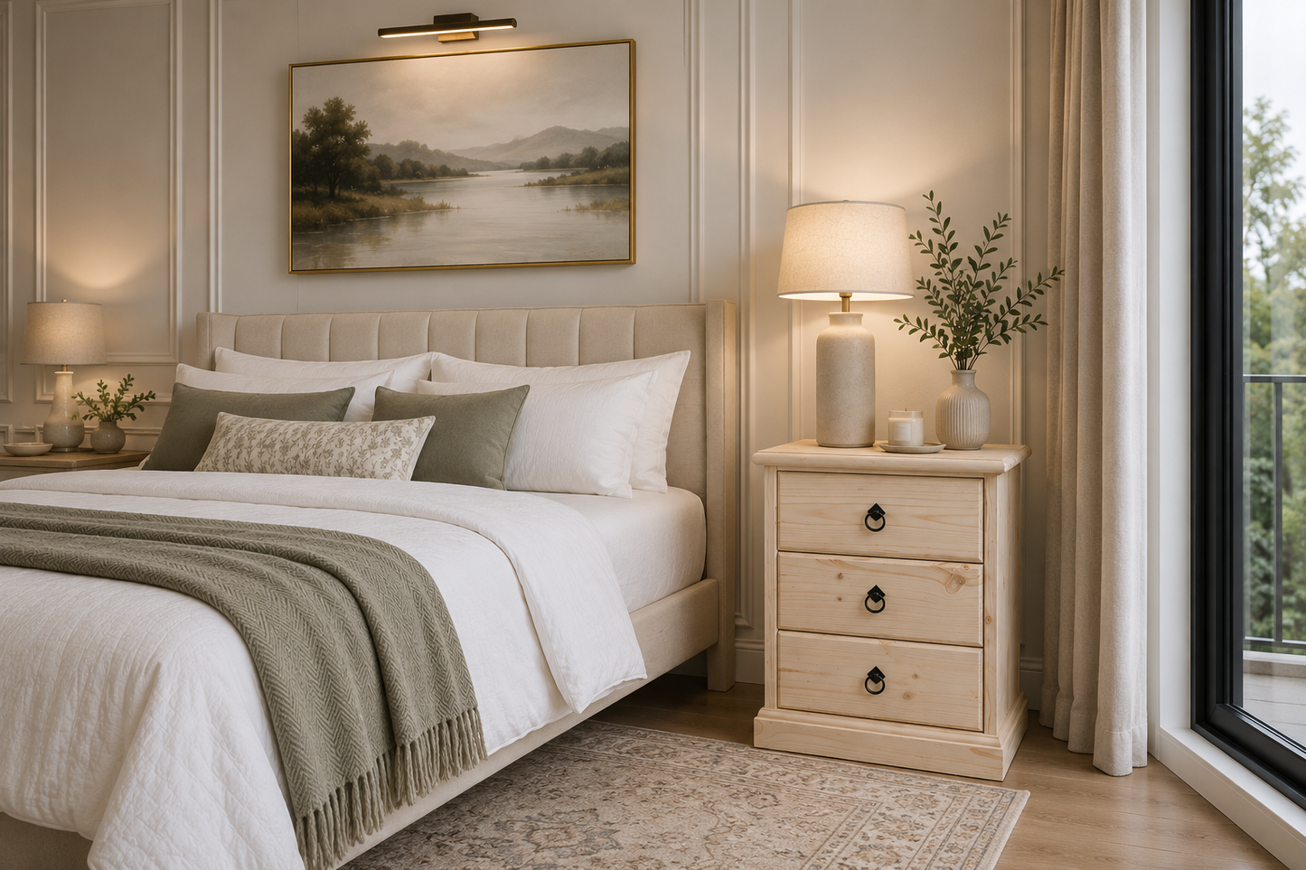 Sierra (AUSSIE MADE) Bedside Table Collection - Assorted Stained Colours