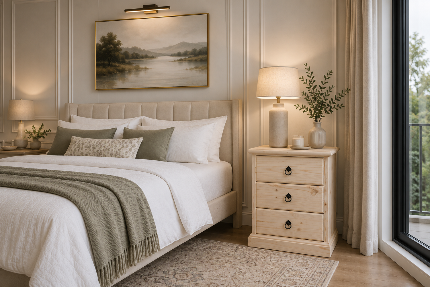 Sierra (AUSSIE MADE) Bedside Table Collection - Assorted Stained Colours