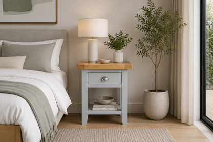 Arbetta (AUSSIE MADE) Bedside Table Collection - Tassie Oak Combination - Assorted Painted / Stained Colours
