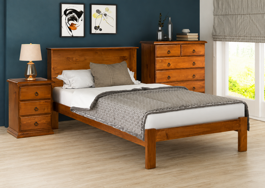 Single Noosa (AUSSIE MADE) Bookend Bed - Assorted Colours