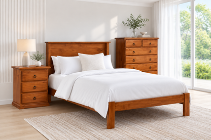 King Single Noosa (AUSSIE MADE) Bookend Bed - Assorted Colours
